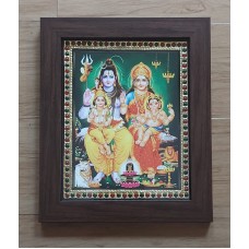 Print Tanjore Shiva Family